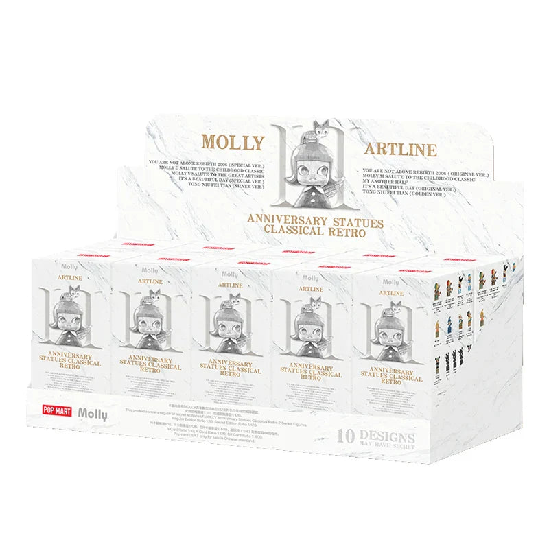 POP MART MOLLY Anniversary Statues Classical Retro